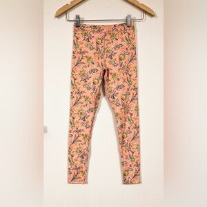 Louise Misha Paris Floral Yoga Leggings Pink Paisley Girls 8 NWOTS